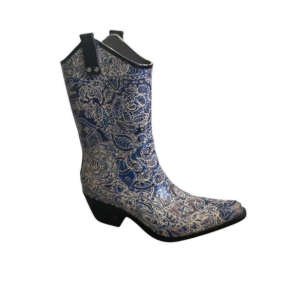 Nomad Shoes M Nicole Van Dam Artist Rubber Nomad Yippy Cowboy Rain